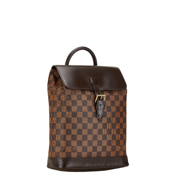 ルイ ヴィトン ダミエ ソーホー リュック バックパック N51132 ブラウン PVC レザー レディース LOUIS VUITTON 【中古】