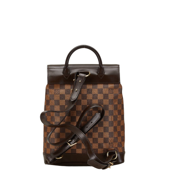 ルイ ヴィトン ダミエ ソーホー リュック バックパック N51132 ブラウン PVC レザー レディース LOUIS VUITTON 【中古】