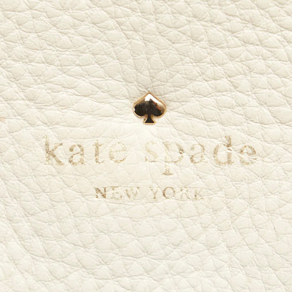 ケイトスペード ハンドバッグ トートバッグ ホワイト ベージュ ラフィア レザー レディース Kate Spade 【中古】