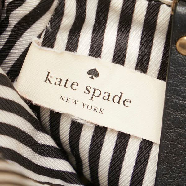 ケイトスペード ロゴ ハンドバッグ ショルダーバッグ 2WAY ブラック レザー レディース Kate Spade 【中古】