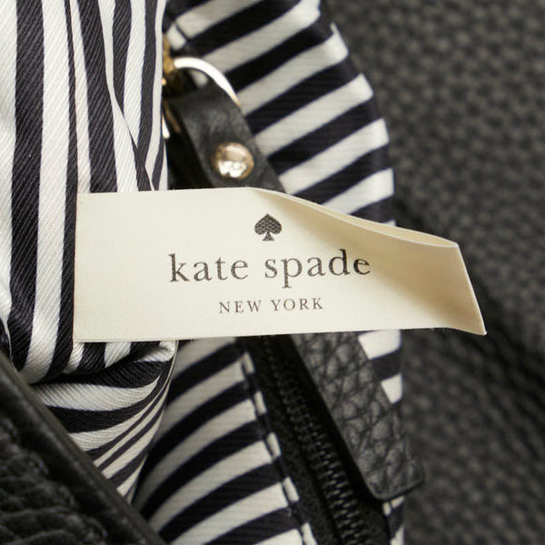 ケイトスペード ロゴ 斜め掛け ショルダーバッグ ブラック レザー レディース Kate Spade 【中古】