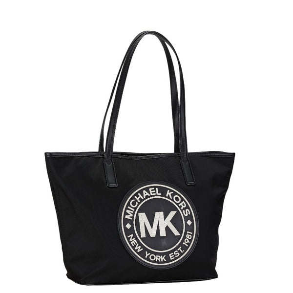 マイケルコース ハンドバッグ トートバッグ ブラック ホワイト ナイロン レザー レディース Michael Kors 【中古】