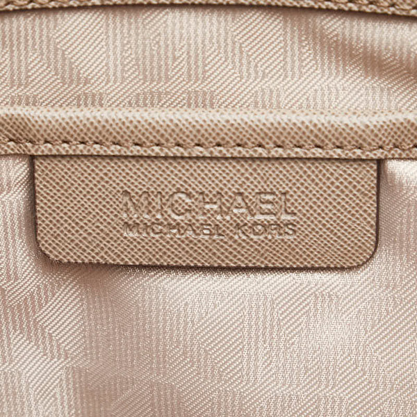 マイケルコース ジェットセット トラベル ハンドバッグ トートバッグ 30T5GTVT2L ブラウン PVC レザー レディース Michael Kors 【中古】