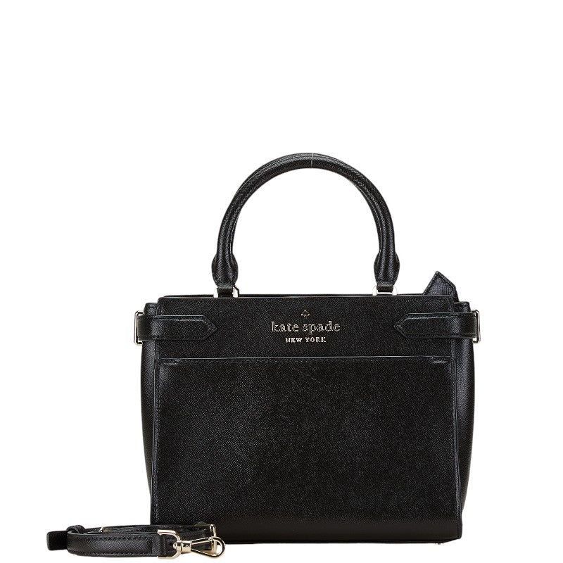 ケイトスペード ハンドバッグ ショルダーバッグ 2WAY WKRU7097 ブラック レザー レディース Kate Spade 【中古】