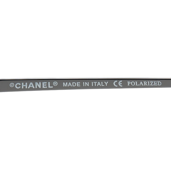 シャネル サングラス 4162-Q ブラック プラスチック レザー レディース CHANEL 【中古】