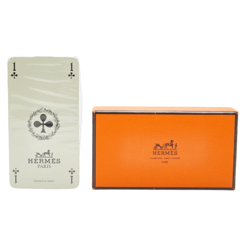 エルメス パズル柄 トランプ レッド 紙 レディース HERMES 【中古】