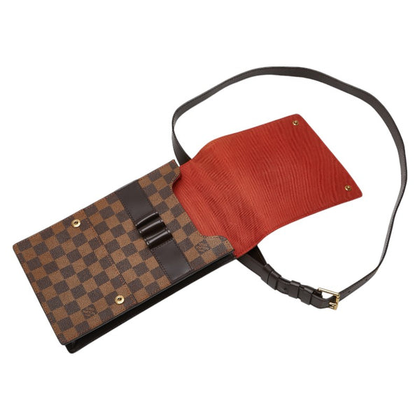 ルイ ヴィトン ダミエ ポートベロー 斜め掛け ショルダーバッグ N45271 ブラウン PVC レザー レディース LOUIS VUITTON 【中古】