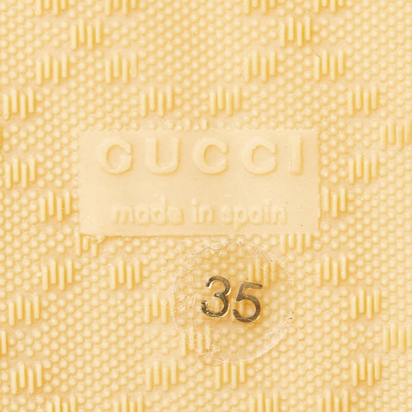 グッチ 花柄刺繡 スリッポン エスパドリーユ サイズ：35 マルチカラー キャンバス レディース GUCCI 【中古】