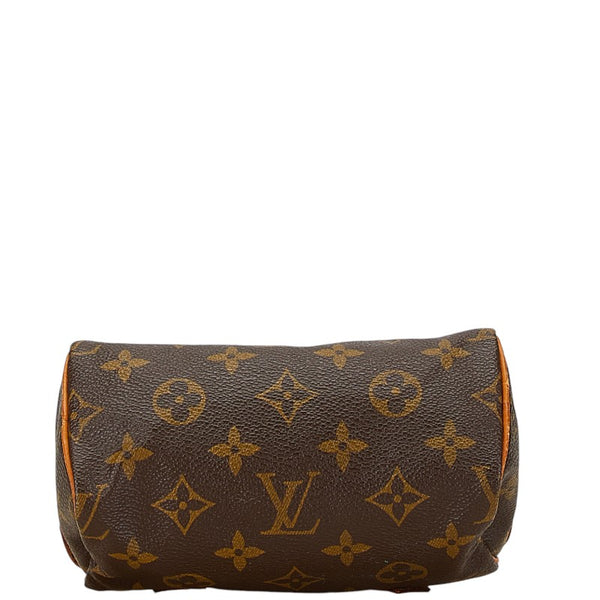 ルイ ヴィトン モノグラム ミニスピーディ ハンドバッグ M41534 ブラウン PVC レザー レディース LOUIS VUITTON 【中古】