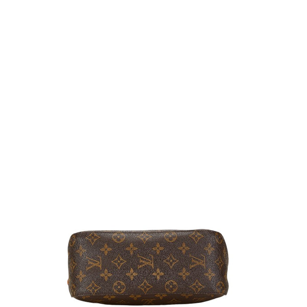 ルイ ヴィトン モノグラム ルーピングMM ショルダーバッグ ハンドバッグ M51146 ブラウン PVC レザー レディース LOUIS VUITTON 【中古】