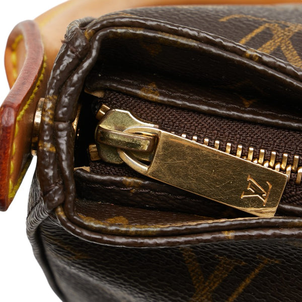 ルイ ヴィトン モノグラム ルーピングMM ショルダーバッグ ハンドバッグ M51146 ブラウン PVC レザー レディース LOUIS VUITTON 【中古】