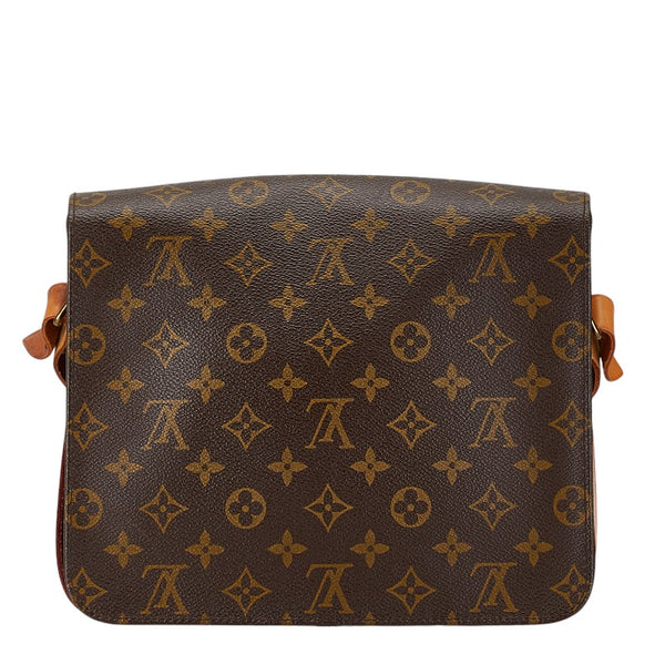 ルイ ヴィトン モノグラム カルトシエールGM 斜め掛け ショルダーバッグ M51252 ブラウン PVC レザー レディース LOUIS VUITTON 【中古】