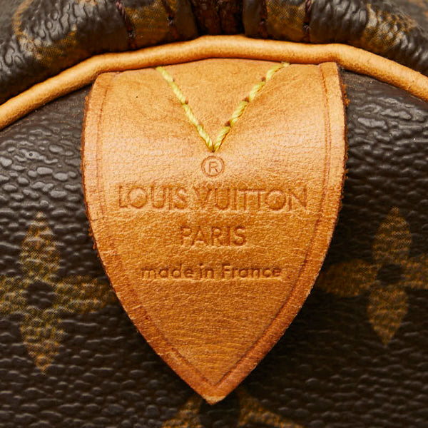 ルイ ヴィトン モノグラム スピーディ25 ミニボストンバッグ ハンドバッグ M41528 ブラウン PVC レザー レディース LOUIS VUITTON 【中古】