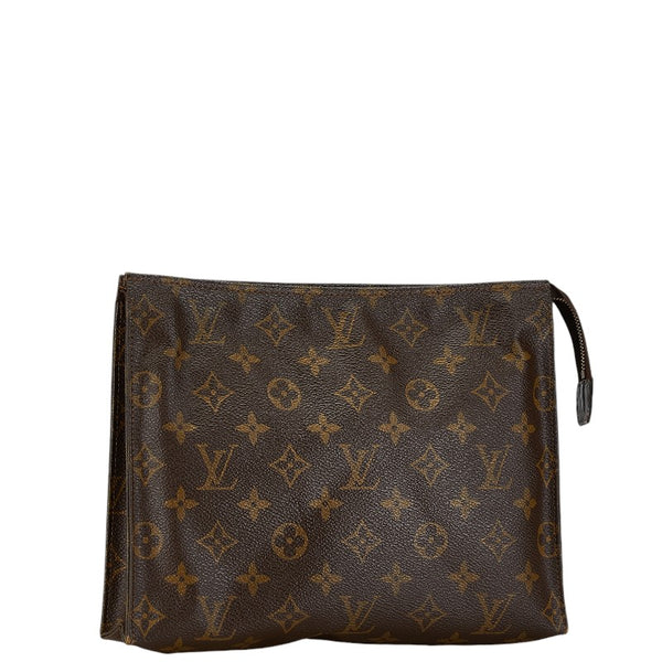 ルイ ヴィトン モノグラム ポッシュ トワレット26 クラッチバッグ M47542 ブラウン PVC レザー レディース LOUIS VUITTON 【中古】