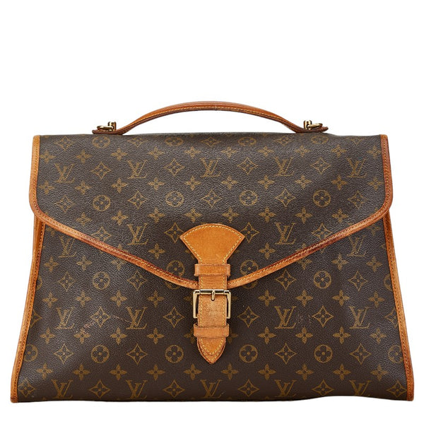 ルイ ヴィトン モノグラム ビバリー ハンドバッグ ショルダーバッグ 2WAY M51121 ブラウン PVC レザー レディース LOUIS VUITTON 【中古】