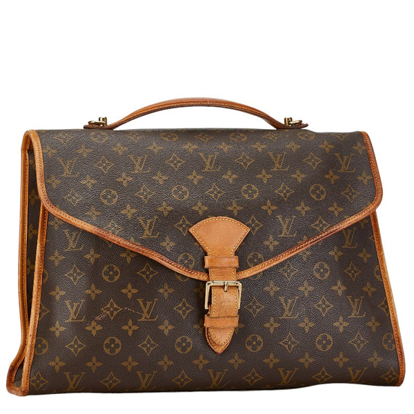 ルイ ヴィトン モノグラム ビバリー ハンドバッグ ショルダーバッグ 2WAY M51121 ブラウン PVC レザー レディース LOUIS VUITTON 【中古】