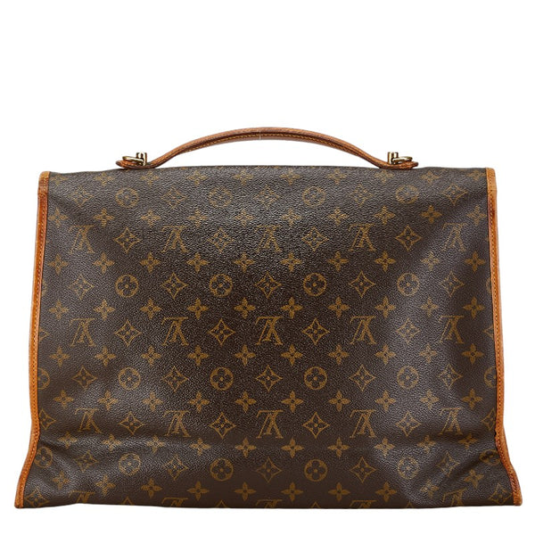 ルイ ヴィトン モノグラム ビバリー ハンドバッグ ショルダーバッグ 2WAY M51121 ブラウン PVC レザー レディース LOUIS VUITTON 【中古】