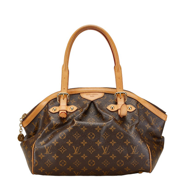 ルイ ヴィトン モノグラム ティヴォリGM ハンドバッグ ショルダーバッグ M40144 ブラウン PVC レザー レディース LOUIS VUITTON 【中古】