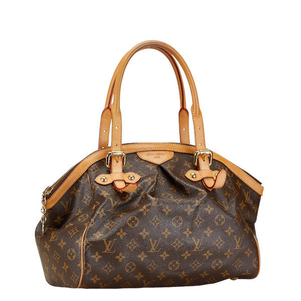 ルイ ヴィトン モノグラム ティヴォリGM ハンドバッグ ショルダーバッグ M40144 ブラウン PVC レザー レディース LOUIS VUITTON 【中古】