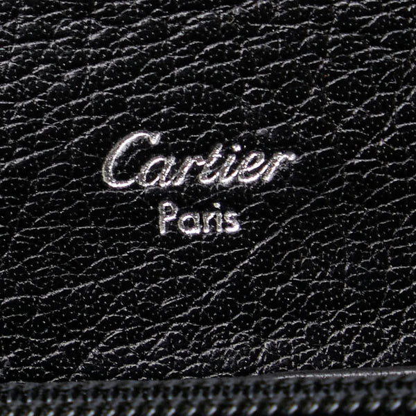 カルティエ マルチェロ ドゥ カルティエ 長財布 L3000911 ブラック レザー レディース CARTIER 【中古】