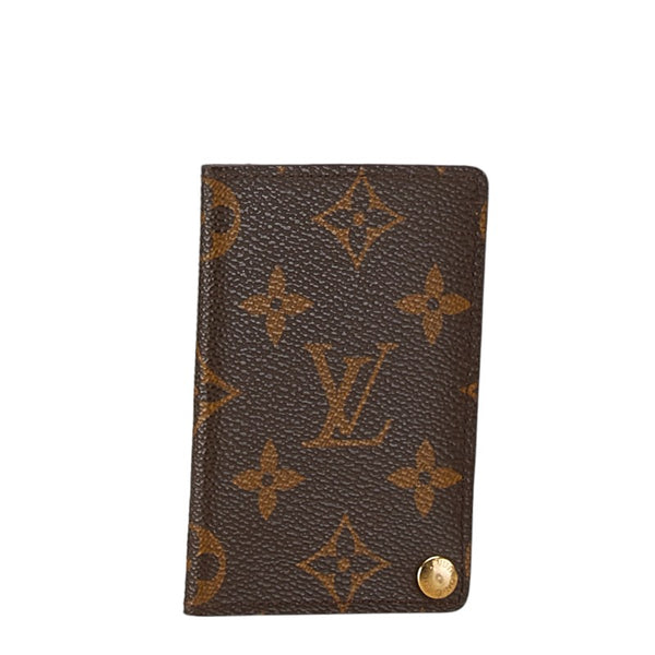 ルイ ヴィトン モノグラム ポルトカルト クレディ プレッシオン カードケース M60937 ブラウン PVC レザー レディース LOUIS VUITTON 【中古】