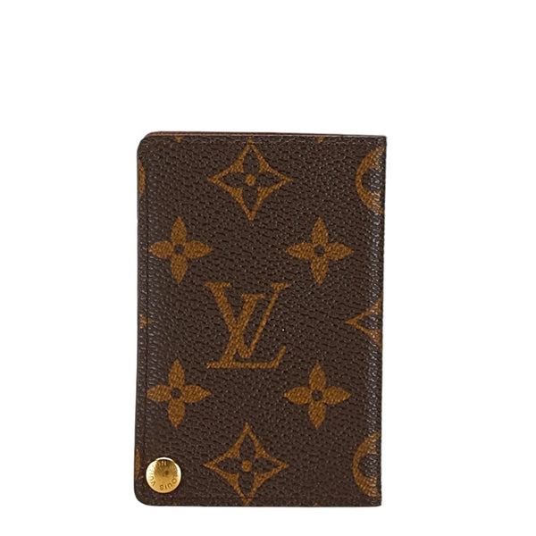 ルイ ヴィトン モノグラム ポルトカルト クレディ プレッシオン カードケース M60937 ブラウン PVC レザー レディース LOUIS VUITTON 【中古】