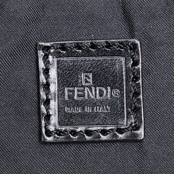 フェンディ ズッカ ボストンバッグ 15611 ブラウン ウール レザー レディース FENDI 【中古】