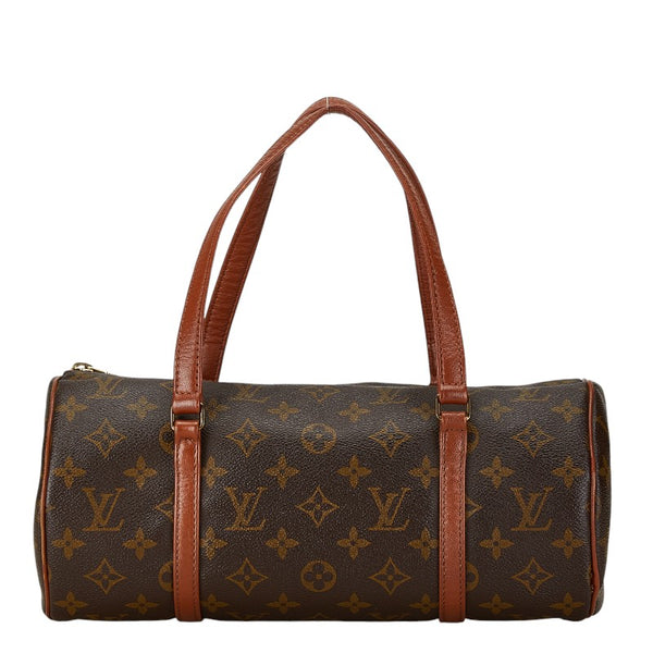 ルイ ヴィトン モノグラム パピヨン30 ショルダーバッグ M51365 ブラウン PVC レザー レディース LOUIS VUITTON 【中古】