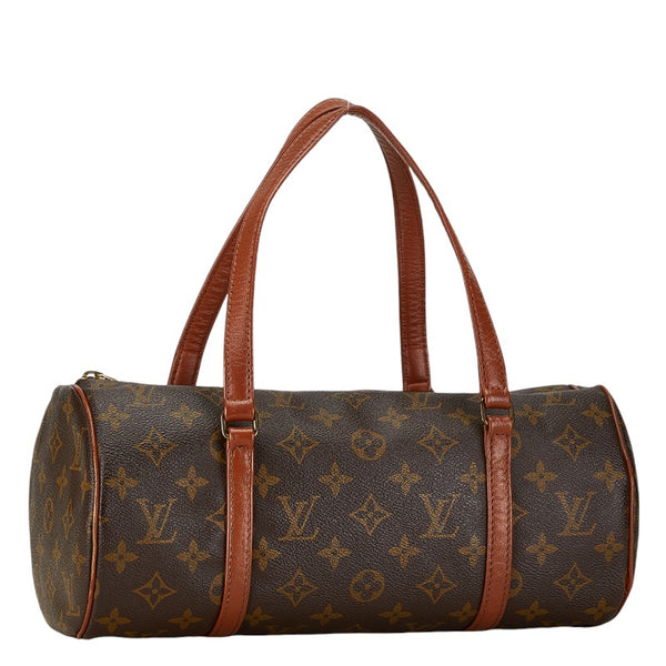 ルイ ヴィトン モノグラム パピヨン30 ショルダーバッグ M51365 ブラウン PVC レザー レディース LOUIS VUITTON 【中古】