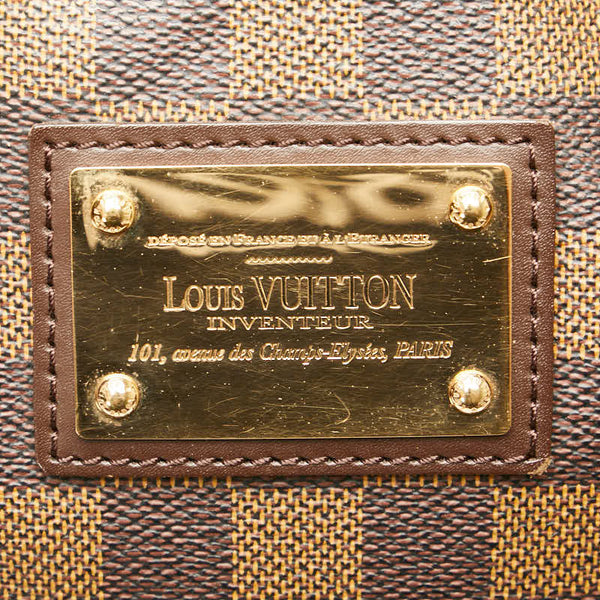 ルイ ヴィトン ダミエ ハムステッドPM トートバッグ N51205 エベヌ ブラウン PVC レザー レディース LOUIS VUITTON 【中古】