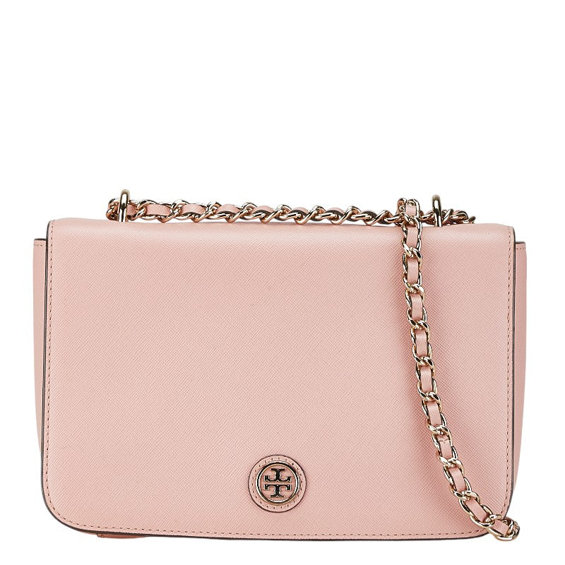 トリーバーチ チェーンショルダーバッグ ピンク レザー レディース Tory Burch 【中古】