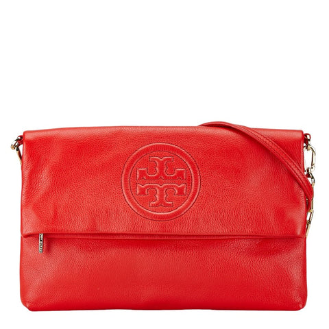 トリーバーチ ショルダーバッグ レッド レザー レディース Tory Burch 【中古】