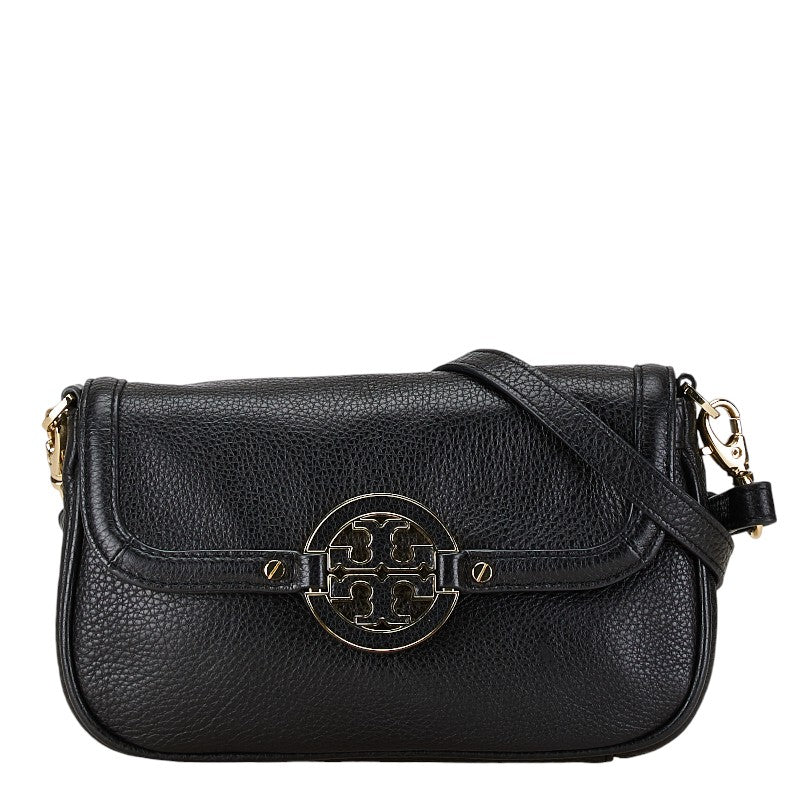 トリーバーチ ショルダーバッグ ブラック レザー レディース Tory Burch 【中古】