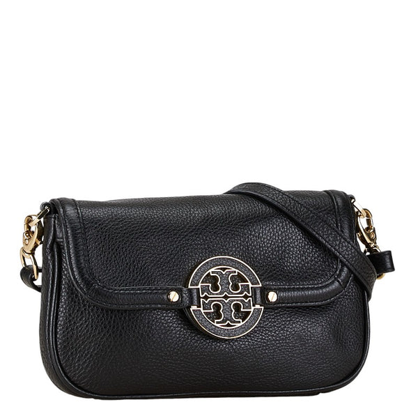 トリーバーチ ショルダーバッグ ブラック レザー レディース Tory Burch 【中古】