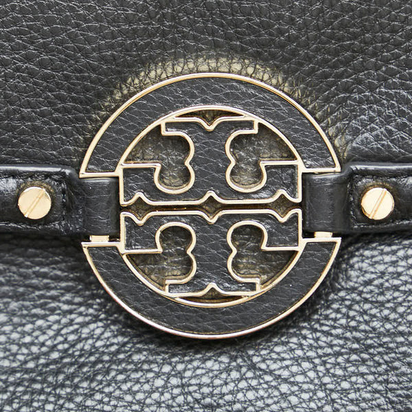 トリーバーチ ショルダーバッグ ブラック レザー レディース Tory Burch 【中古】