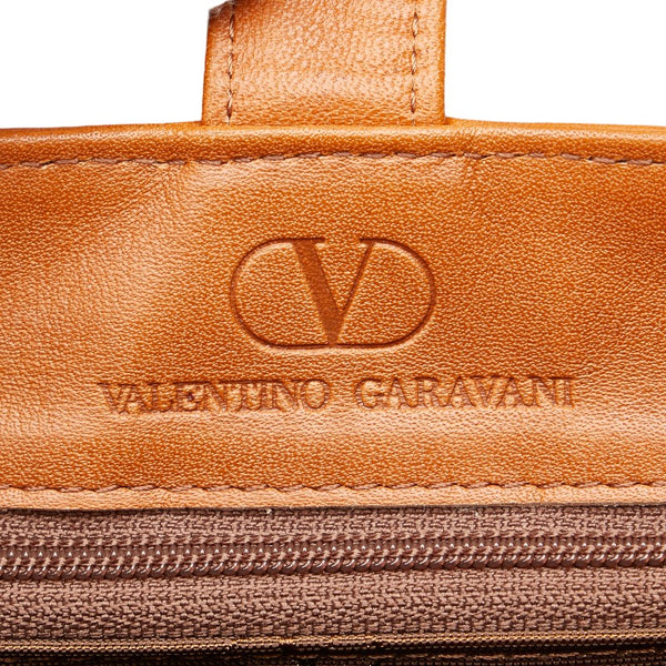 ヴァレンチノ リュック バックパック ブラウン レザー レディース Valentino 【中古】