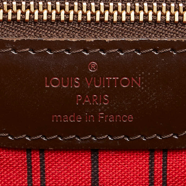 ルイ ヴィトン ダミエ ネヴァーフルMM トートバッグ ショルダーバッグ N51105 ブラウン PVC レザー レディース LOUIS VUITTON 【中古】