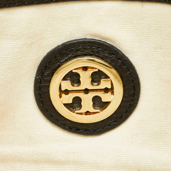 トリーバーチ チェーン ショルダーバッグ ブラック レザー レディース Tory Burch 【中古】