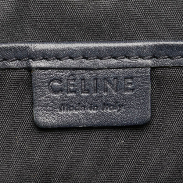 セリーヌ ラゲージナノショッパー　 ハンドバッグ ショルダーバッグ 2WAY ネイビー レザー レディース CELINE 【中古】