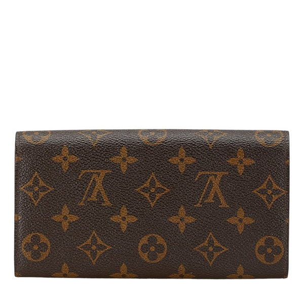 ルイ ヴィトン モノグラム ポルトフォイユ サラ 長財布 M61734 ブラウン PVC レザー レディース LOUIS VUITTON 【中古】