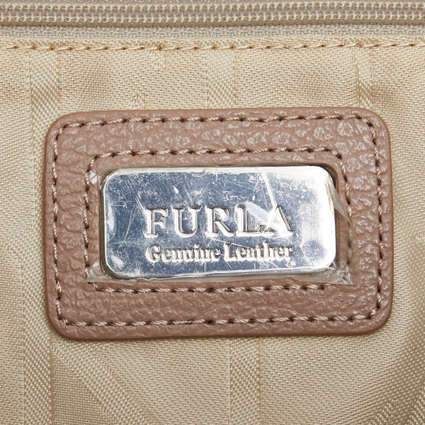 フルラ ハンドバッグ ショルダーバッグ 2WAY ベージュ ピンク レザー レディース Furla 【中古】