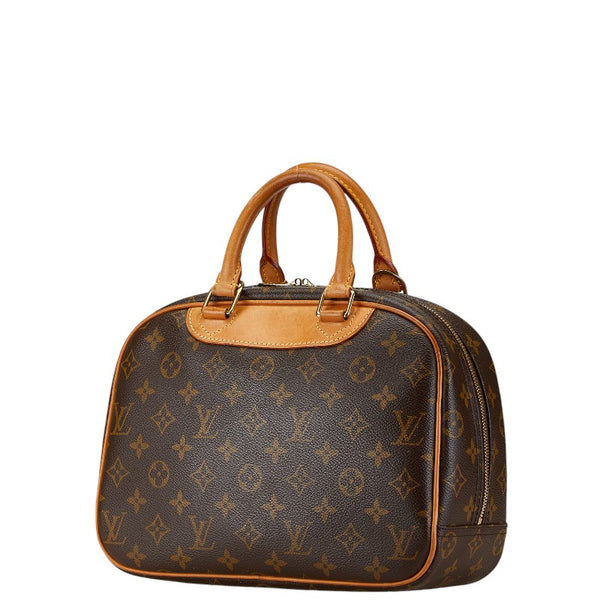 ルイ ヴィトン モノグラム トゥルーヴィル ハンドバッグ M42228 ブラウン PVC レザー レディース LOUIS VUITTON 【中古】