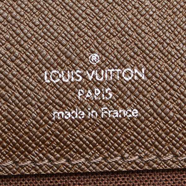 ルイ ヴィトン タイガ ポシェット クルガン ショルダーバッグ M32448 グリズリ ブラウン レザー レディース LOUIS VUITTON 【中古】