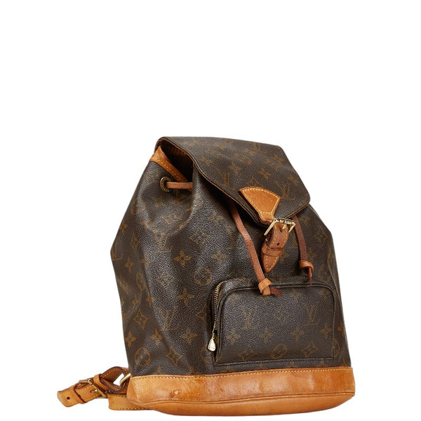 ルイ ヴィトン モノグラム モンスリMM リュック バックパック M51136 ブラウン PVC レザー レディース LOUIS VUITTON 【中古】