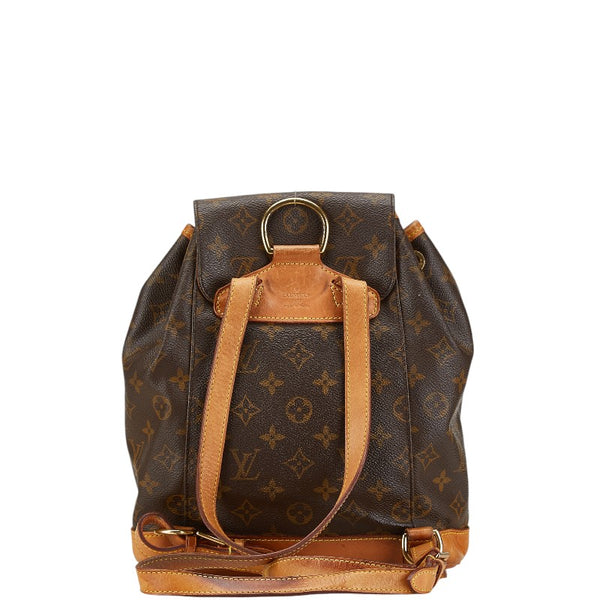 ルイ ヴィトン モノグラム モンスリMM リュック バックパック M51136 ブラウン PVC レザー レディース LOUIS VUITTON 【中古】