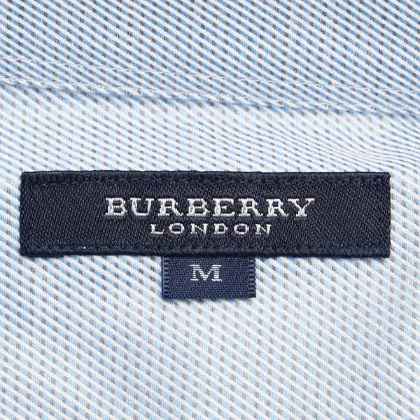 バーバリー ロンドン 長袖シャツ サイズ：M BBW89-173 ブルー コットン レディース BURBERRY 【中古】