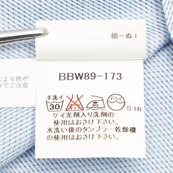 バーバリー ロンドン 長袖シャツ サイズ：M BBW89-173 ブルー コットン レディース BURBERRY 【中古】