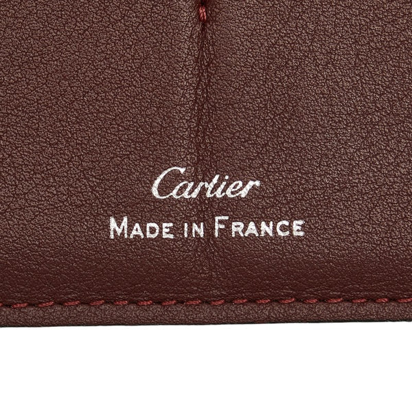 カルティエ マストライン 長財布 ブラック レザー レディース CARTIER 【中古】