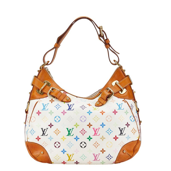 ルイ ヴィトン モノグラム マルチカラー グレタ ワンショルダーバッグ M40195 ブロン ホワイト PVC レザー レディース LOUIS VUITTON 【中古】