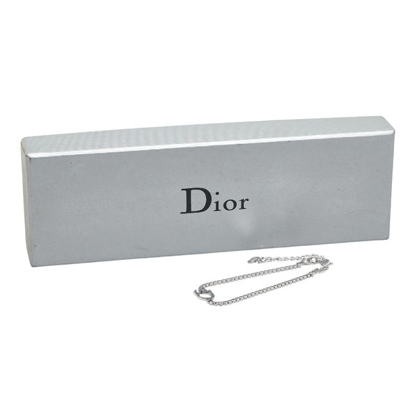 ディオール Dロゴ モチーフ ブレスレット シルバー メタル レディース Dior 【中古】